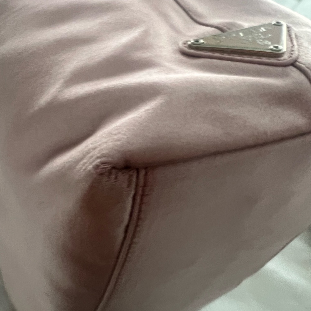 Prada silk handbag with acrylic handles (vintage) - Picture 6 of 15